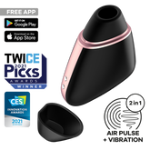 Satisfyer Love Triangle App Controlled Air Pulse Clitoral Massager Remote Control Vibrators